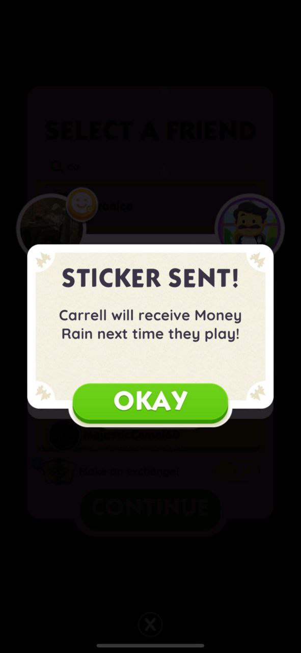 #48 Proof of Monopoly GO sticker delivery